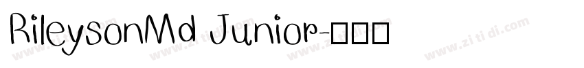 RileysonMd Junior字体转换